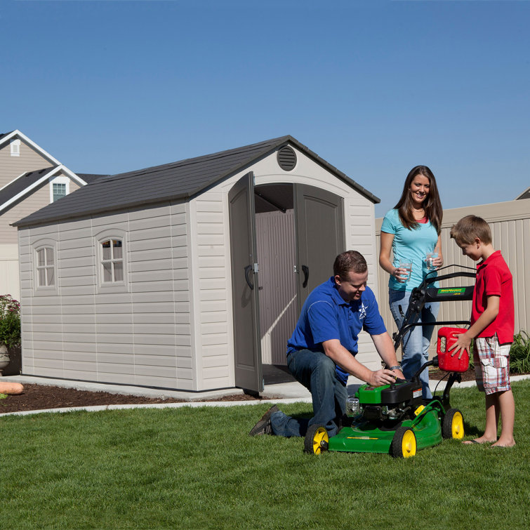 Lifetime 8 ft. W X 12.5 ft. D Plastic Garden Shed | Wayfair.co.uk